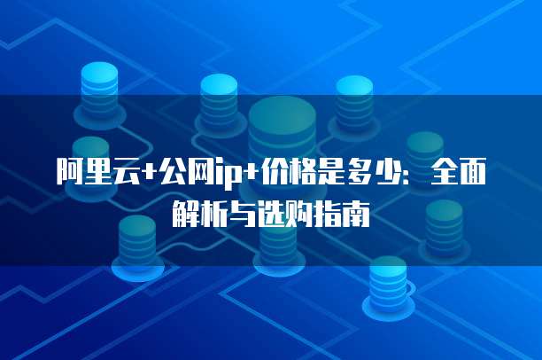 阿里云+公网ip+价格是多少:全面解析与选购指南