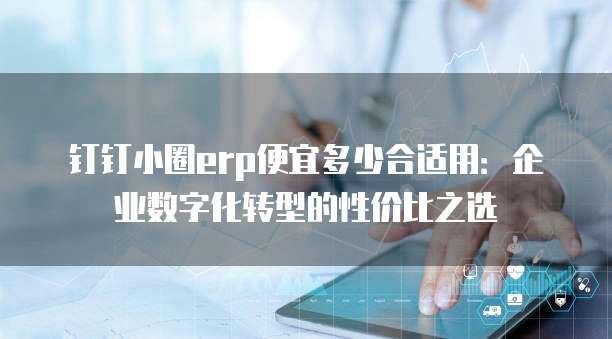 钉钉小圈erp便宜多少合适用:企业数字化转型的性价比之选