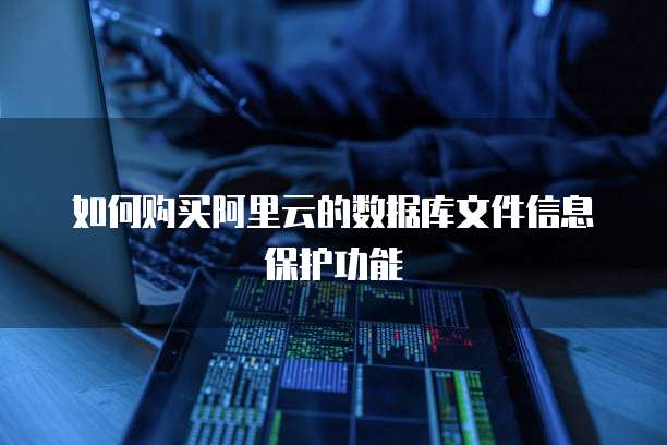 如何购买阿里云的数据库文件信息保护功能