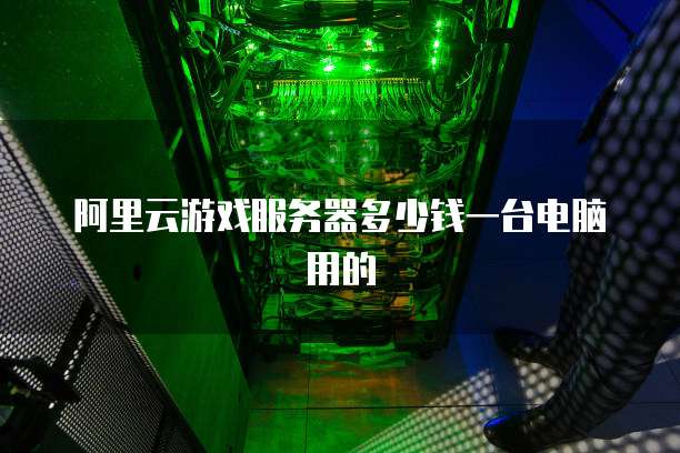 阿里云游戏服务器多少钱一台电脑用的