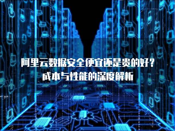 阿里云数据安全便宜还是贵的好?成本与性能的深度解析