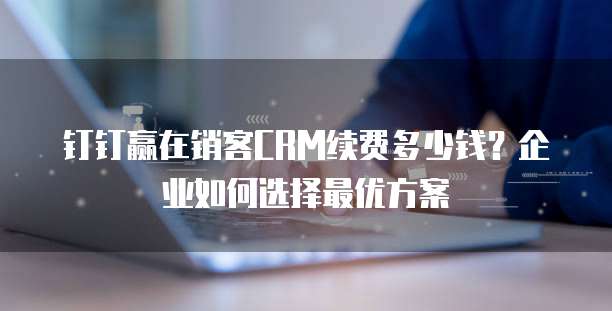 钉钉赢在销客CRM续费多少钱？企业如何选择最优方案
