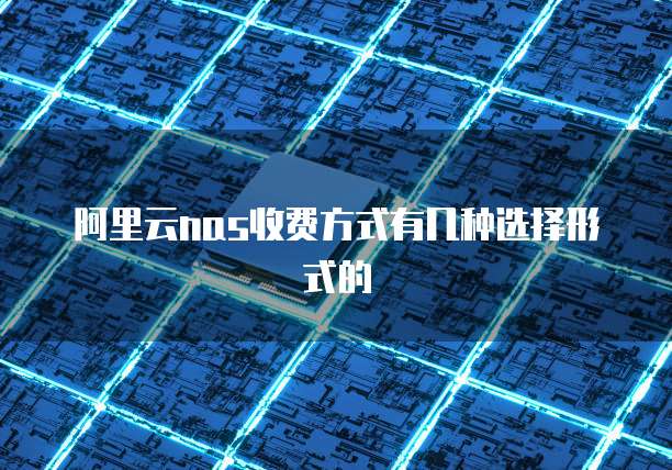 阿里云nas收费方式有几种选择形式的