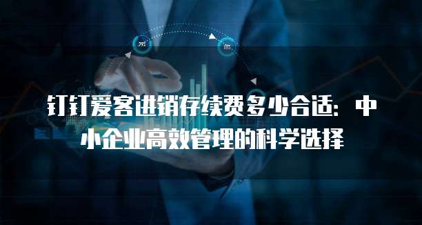 钉钉爱客进销存续费多少合适:中小企业高效管理的科学选择