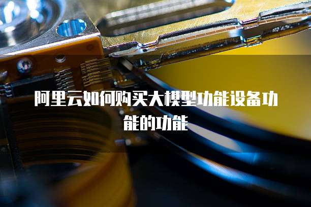 阿里云如何购买大模型功能设备功能的功能