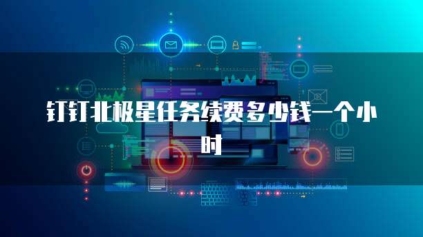 钉钉北极星任务续费多少钱一个小时