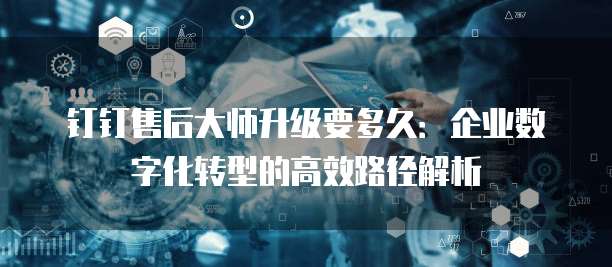 钉钉售后大师升级要多久:企业数字化转型的高效路径解析