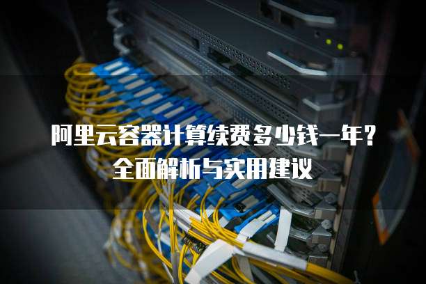 阿里云容器计算续费多少钱一年?全面解析与实用建议
