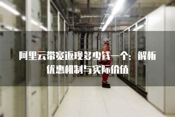 阿里云带宽返现多少钱一个:解析优惠机制与实际价值
