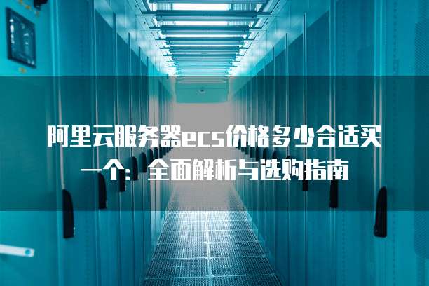 阿里云服务器ecs价格多少合适买一个:全面解析与选购指南