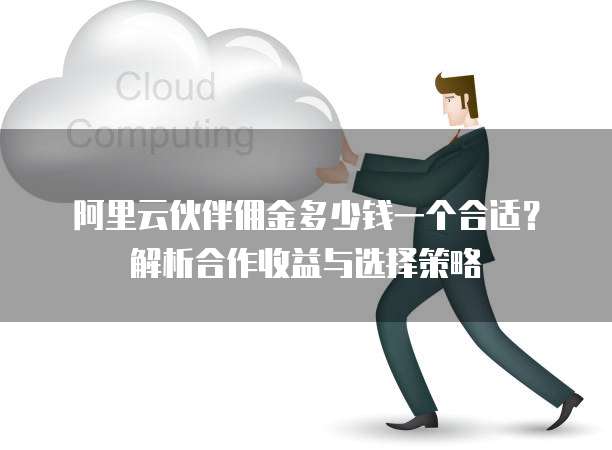 阿里云伙伴佣金多少钱一个合适?解析合作收益与选择策略