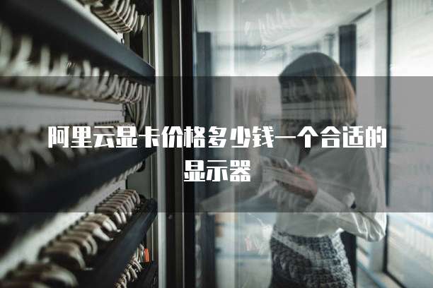 阿里云显卡价格多少钱一个合适的显示器