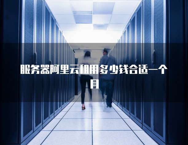 服务器阿里云租用多少钱合适一个月