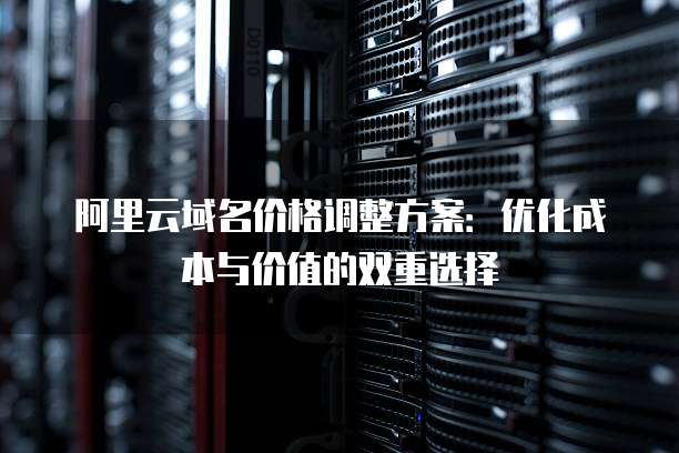 阿里云域名价格调整方案:优化成本与价值的双重选择