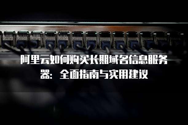 阿里云如何购买长期域名信息服务器：全面指南与实用建议