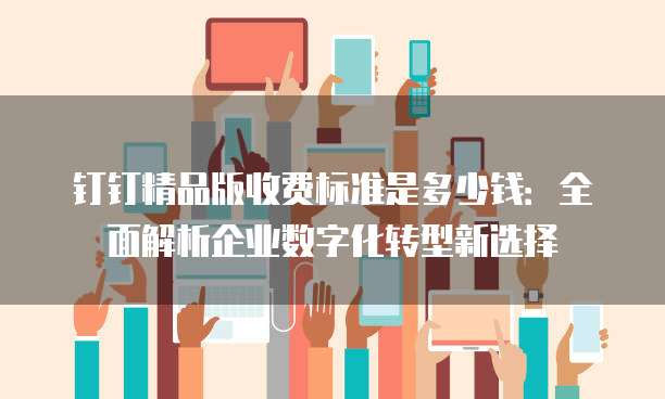 钉钉精品版收费标准是多少钱:全面解析企业数字化转型新选择
