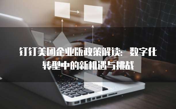 钉钉美团企业版政策解读：数字化转型中的新机遇与挑战