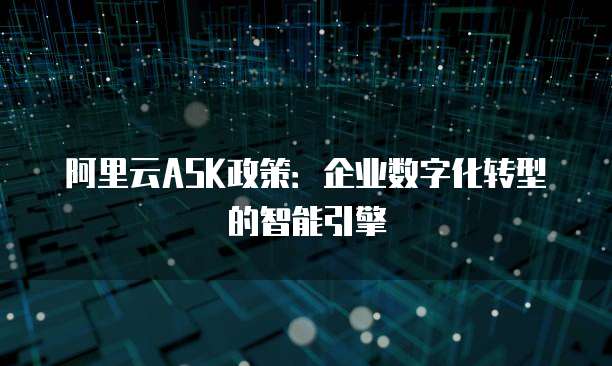 阿里云ASK政策:企业数字化转型的智能引擎