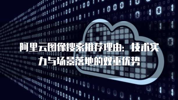 阿里云图像搜索推荐理由:技术实力与场景落地的双重优势