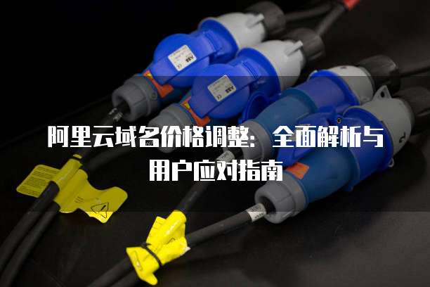阿里云域名价格调整:全面解析与用户应对指南