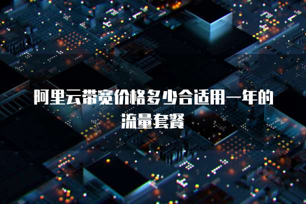 阿里云带宽价格多少合适用一年的流量套餐