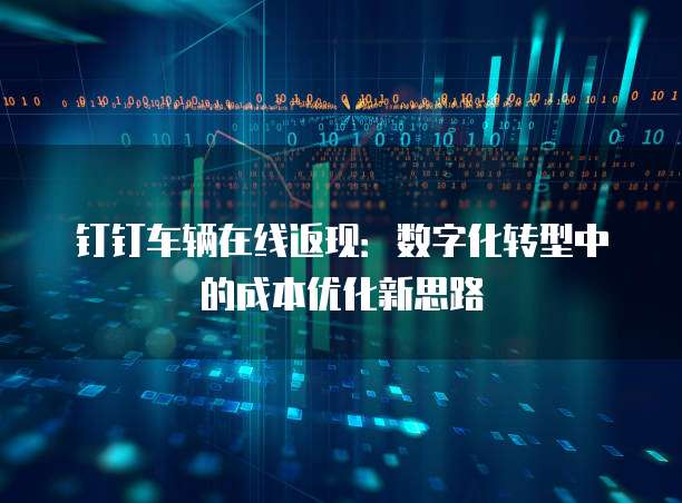 钉钉车辆在线返现：数字化转型中的成本优化新思路
