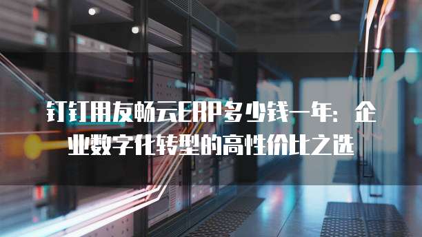 钉钉用友畅云ERP多少钱一年：企业数字化转型的高性价比之选