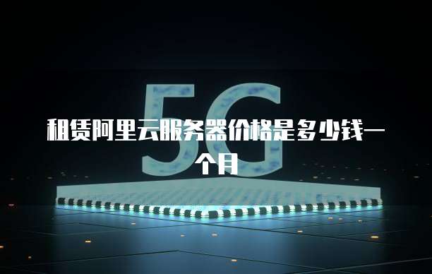 租赁阿里云服务器价格是多少钱一个月