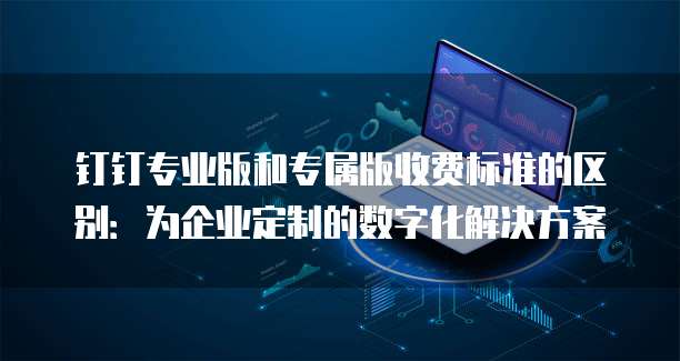 钉钉专业版和专属版收费标准的区别:为企业定制的数字化解决方案