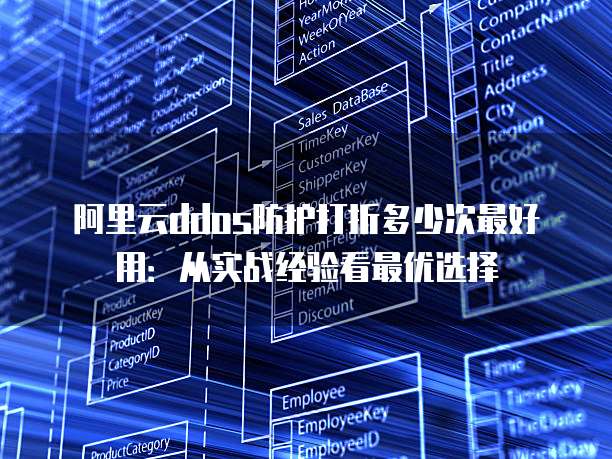 阿里云ddos防护打折多少次最好用:从实战经验看最优选择