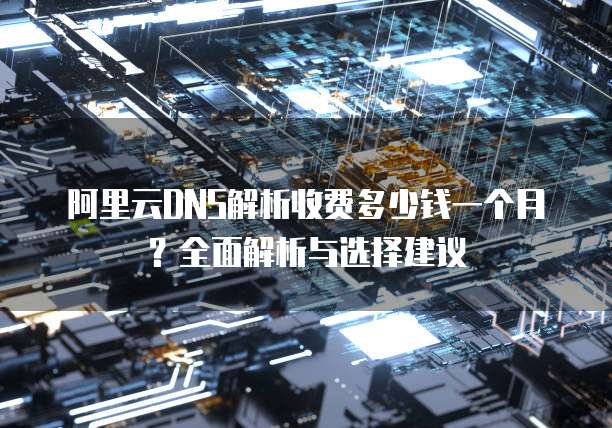 阿里云DNS解析收费多少钱一个月?全面解析与选择建议