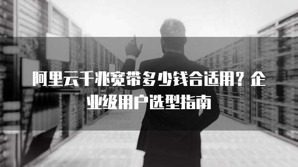 阿里云千兆宽带多少钱合适用?企业级用户选型指南