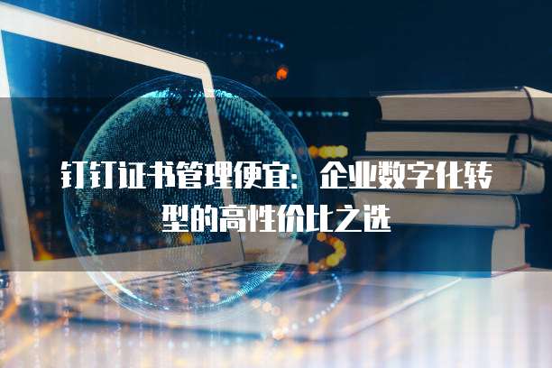 钉钉证书管理便宜:企业数字化转型的高性价比之选