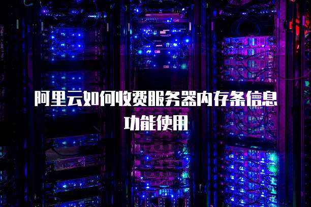 阿里云如何收费服务器内存条信息功能使用