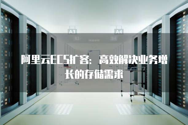 阿里云ECS扩容:高效解决业务增长的存储需求