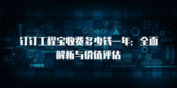 钉钉工程宝收费多少钱一年：全面解析与价值评估