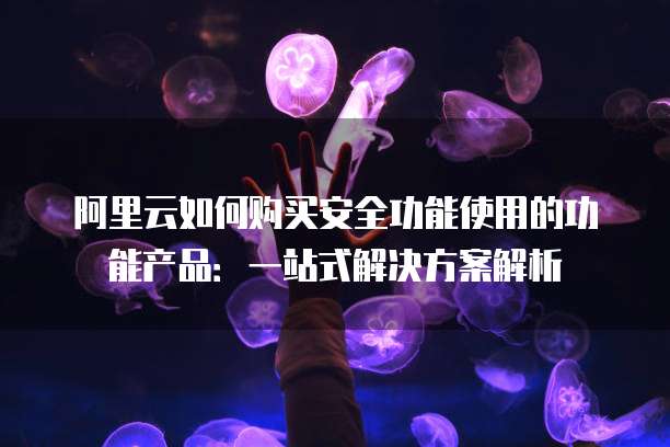 阿里云如何购买安全功能使用的功能产品:一站式解决方案解析