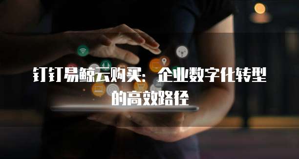 钉钉易鲸云购买:企业数字化转型的高效路径