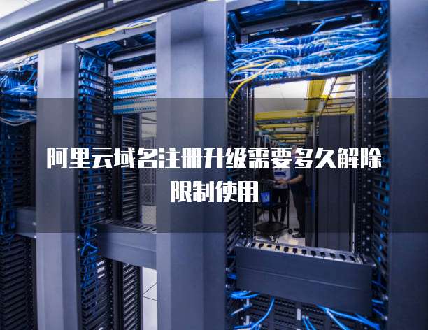阿里云域名注册升级需要多久解除限制使用