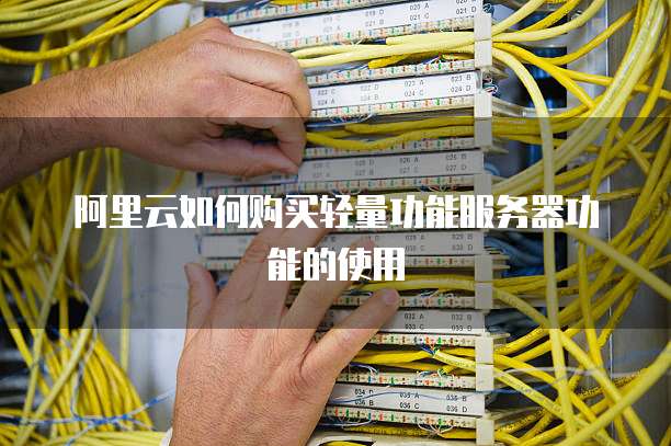 阿里云如何购买轻量功能服务器功能的使用