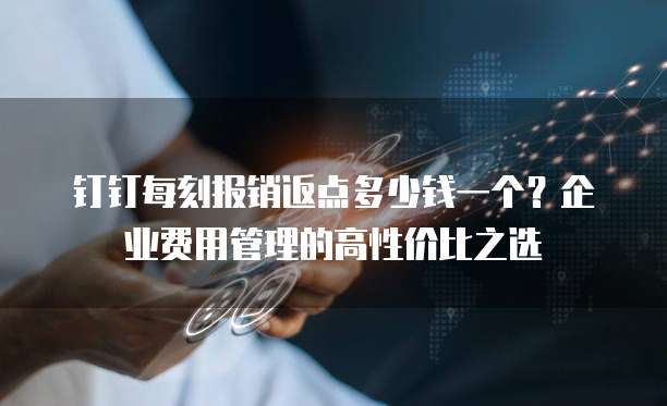 钉钉每刻报销返点多少钱一个？企业费用管理的高性价比之选