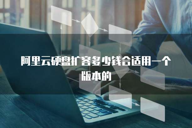 阿里云硬盘扩容多少钱合适用一个版本的