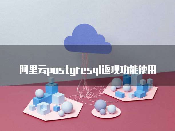 阿里云postgresql返现功能使用