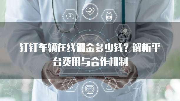 钉钉车辆在线佣金多少钱?解析平台费用与合作机制