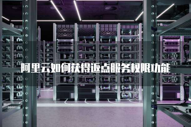 阿里云如何获得返点服务权限功能