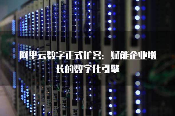 阿里云数字正式扩容:赋能企业增长的数字化引擎