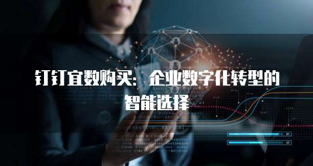 钉钉宜数购买：企业数字化转型的智能选择