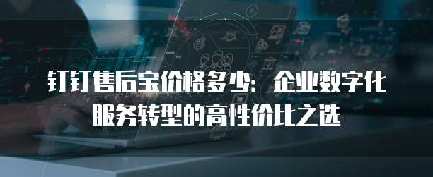钉钉售后宝价格多少:企业数字化服务转型的高性价比之选