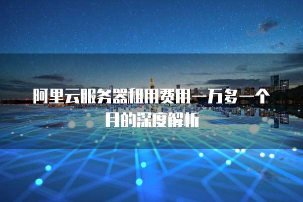 阿里云服务器租用费用一万多一个月的深度解析