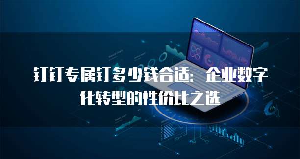 钉钉专属钉多少钱合适:企业数字化转型的性价比之选